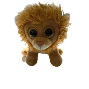 TY Beanie Boo - Louie The Lion (LARGE Size - 16 inch) Rare Collectible Plush